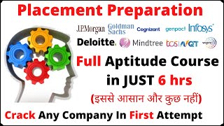 full aptitude course in one video  aptitude for placement preparation [upl. by Orecic]