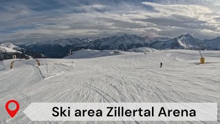 Zillertal Arena ski area  skiing in Austria [upl. by Lela]