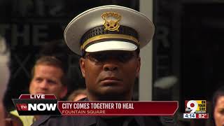 Mayor John Cranley speaks at Fountain Square vigil [upl. by Garfinkel]