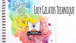 Easy Gelatos Technique For Adding Color And Texture [upl. by Novyar948]