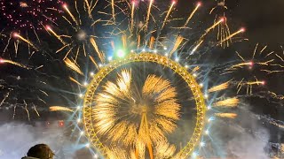 London New Years Eve Fireworkd Display [upl. by Luigi613]