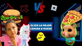 La Batalla de la Comida en Roblox ¿Qué es Mejor  Elige bien o muere [upl. by Danyette]