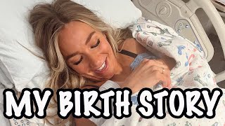 GO into LABOR WITH ME My Birth Story [upl. by Ibbob]