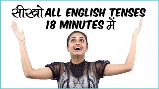 सीखो All English Tenses in one Grammar Lesson 18 Minutes  Learn English Grammar rules in Hindi [upl. by Atiran144]