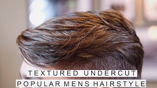 Textured Undercut Hairstyle  Hair Transformation  Popular Hairstyles for Men [upl. by Mcquade]