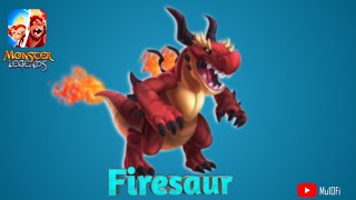 How To Breed Firesaur  Monster Legends [upl. by Cristy704]