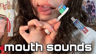 ASMR No Talking only inaudible  CLOSE UP ORAL CARE MOUTH SOUNDS [upl. by Barram]