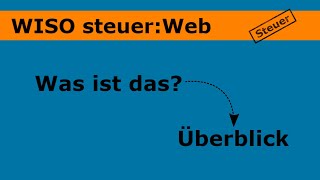 Steuererklärung mit dem WISO steuerWeb [upl. by Refinney]