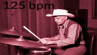 125 BPM  COUNTRY Rhythm 2 Drum Track Drum Beat Base de Batería Metrónomo [upl. by Adamo]