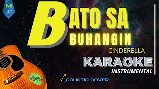 BATO SA BUHANGIN Male Key Acoustic Karaoke Cover [upl. by Sonstrom]