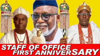 Oba Oluwagbemiga Ojo OlofinAdimula Arulewolasi III Staff of office First Anniversary [upl. by Nayek668]