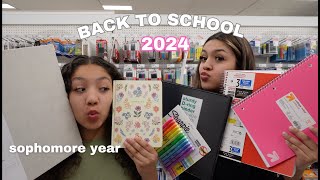 back to school supplies shopping 2024  target  dollar tree [upl. by Kovacev]