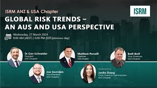 Global Risk Trends – An Aus and USA Perspective [upl. by Aikit]