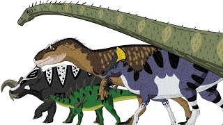 MARCHING DINOSAURS  Animated Size Comparison [upl. by Ahsii]