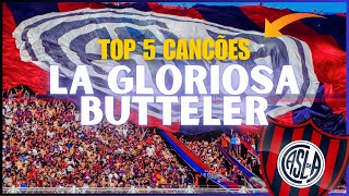 TORCIDA BARRA BRAVA DO SAN LORENZO  TOP 5 CANTOS DE LA GLORIOSA BUTTELER [upl. by Nodanrb826]