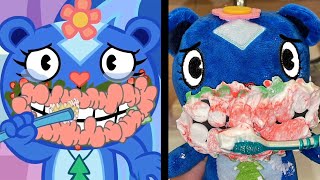 PLUSH TOY HAPPY TREE FRIENDS WISHY WASHY ZERO BUDGET FULL EPISODE [upl. by Peoples986]