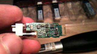 Dissasembly of the fibre optic SFP GBIC transceiver [upl. by Sergu]