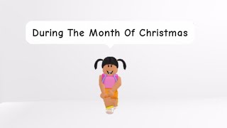 During The Month Of Christmas My Teacher Gave To Me 0 meme  adopt me  roblox shorts [upl. by Sussna]