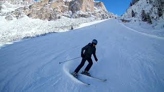 Sellaronda a modo nostro  Pista nera Col Pradat Colfosco BZ [upl. by Aieka]