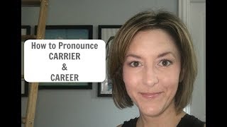 How to Pronounce CARRIER and CAREER  American English Pronunciation Lesson learnenglish [upl. by Nidak]