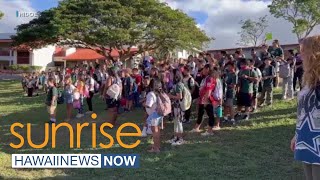 ‘We are one community’ Students get a warm welcome as West Maui campuses reopen [upl. by Sterner]