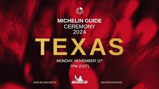 MICHELIN Guide Ceremony Texas 2024 [upl. by Arrahs]