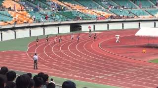 静岡県高校総体男子200m準決勝 [upl. by Ecinuahs]