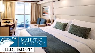 Deluxe Balcony Stateroom  Majestic Princess Room Tour amp Review 4K  Princess Cruises 2021 [upl. by Festatus]