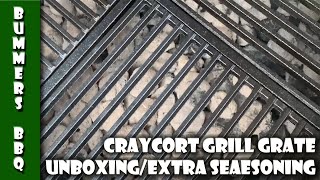 Craycort Grill Grate Unboxing amp Extra Seasoning  Weber Kettle  Craycort [upl. by Ynaitirb949]