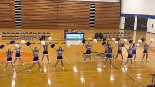 Springboro Basketball Cheer 7th Grade Blue Halftime 2022 [upl. by Ail]