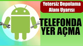 1 DAKİKADA TELEFONDA YER AÇMA  TEMİZLEME Android Yetersiz Depolama Alanı Uyarısı [upl. by Jeraldine]