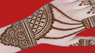 Very Easy amp Beautiful festival Special mehndi design  full palm mehndi designs mehndi design 2025 [upl. by Cyrillus]