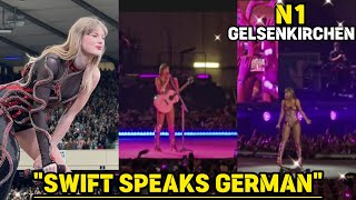 OMG Taylor Swift STORMS crowd with Gernan words on gelsenkirchen N1 [upl. by Newmann]