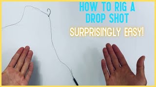 How to rig a drop shot for fishing  Palomar knot [upl. by Naols]