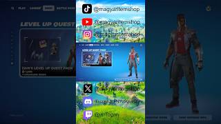 Zains Level Up Quest Pack bekerült a Shopba fortnite fortniteitemshop fortnite [upl. by Ettennahs723]