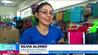 Crean las quotmisilerasquot bolsas para que no suenen tus caguamas  Noticias con Crystal Mendivil [upl. by Sirromal]