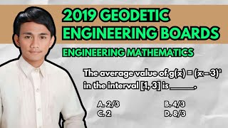 2019 Geodetic Engineering Boards Engineering Mathematics [upl. by Htebasile]