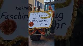 Faschingsdienstag SpaltMfr Umzug 130224 Bauernprotest [upl. by Suhsoj]