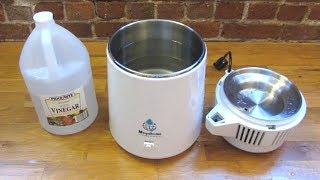 Megahome Water Distiller  Cleaning with Vinegar  Before and After [upl. by Annoda]