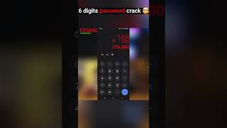 6 digits password crack hack [upl. by Nylssej]