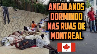 REFUGIADOS ANGOLANOS Estão A Dormir Nas RUAS De MONTREAL [upl. by Rebak]