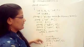 Fibonacci Series Program in Cin Hindi LEC 21C Programming Tutorial in Hindi [upl. by Claudianus13]