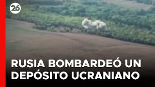 Rusia afirma haber atacado depósitos de municiones de Ucrania [upl. by Acinod]