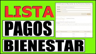 👀Ojo Adultos Mayores LISTA de PAGOS Pensión BIENESTAR 2022 COLOSAL NOTICIA RETROACTIVOS EN MARCHA💰 [upl. by Ivo731]