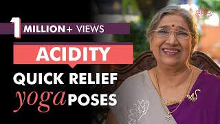 Acidity  Quick Relief Yoga Poses  Dr Hansaji [upl. by Zondra299]