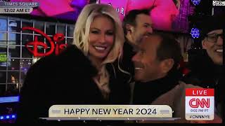 New Year 2024 New York Time Square Ball Drop  PAUL ANKA quotMY WAYquot quotIMAGINEquot  Countdown [upl. by Morra]