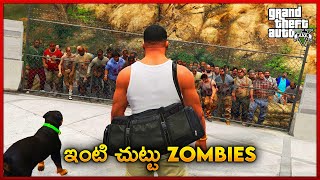 GTA 5 Zombie Apocalypse Survival 33  GTA 5  in Telugu [upl. by Maritsa]