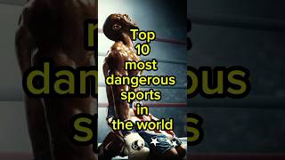 Top 10 most😱 dangerous sports in the world top10 shorts sports [upl. by Pedersen478]