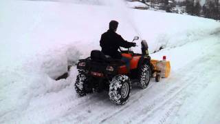 Snøfreser for ATV 13hk Hageby Motor AS [upl. by Accebber]