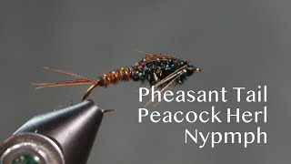 Pheasant Tail Peacock Herl Nymph [upl. by Acimehs336]